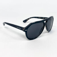 Dolce & Gabbana DG4452 sunglasses, size 60, black, dark grey lenses, UV protection, fashionable design