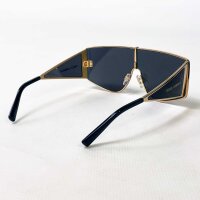 Dolce & Gabbana DG2305 Sunglasses, Black/Gold, Rectangular, UV Protection, Model 02/87, Temple Length 145 mm