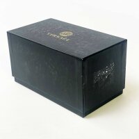 Versace 4461 Sonnenbrille, transparentes Gestell, blau verspiegelte Gläser, Modell 148/6V, 125 mm, UV-Schutz