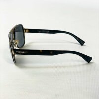 Versace 2199 Sunglasses, Size 56, Black/Havana Rubber, UV Protection, Fashionable Design, Model 145 3N