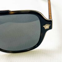 Versace 2199 Sunglasses, Size 56, Black/Havana Rubber, UV Protection, Fashionable Design, Model 145 3N