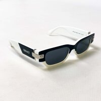 Versace 4465 Sunglasses, Size 53, White-Black, UV...