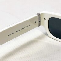 Versace 4465 Sonnenbrille, Größe 53, Weiß-Schwarz, UV-Schutz, modisches Design, 145 3N