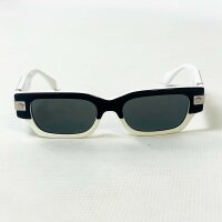 Versace 4465 Sonnenbrille, Größe 53, Weiß-Schwarz, UV-Schutz, modisches Design, 145 3N