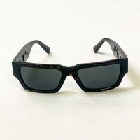 Versace 4459 Sonnenbrille, Größe 54, Schwarz/Havana Rubber, UV-Schutz, modisches Design, 140 3N