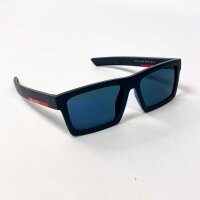 PRADA SPS 02Z-U Sunglasses, Size 58, Black/Blue, 1BO-05U...