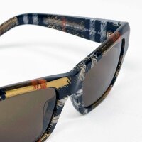 Burberry 4451-U Sonnenbrille, Größe 52, Damenmodell, dunkelbraun/havana kariert, UV-Schutz, modisches Design