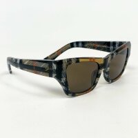Burberry 4451-U Sonnenbrille, Größe 52, Damenmodell, dunkelbraun/havana kariert, UV-Schutz, modisches Design