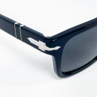 Persol 3272-S Sunglasses Unisex, Size 53, Black, UV...