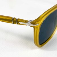 Persol 3355-S Renzo Unisex Sonnenbrille, Größe 54, gelbe Gläser, Modell 145 3N, modisches Design
