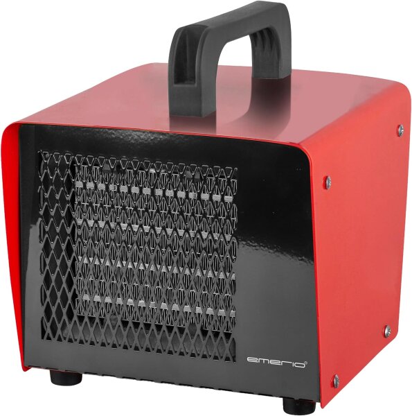 EMERIO fan heater FH-107760.2, ceramic PTC, 2000W, 2 heat settings, thermostat, overheat protection, heat-insulated handle, for rooms up to 20 m², compact, efficient, portable