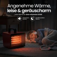 EMERIO fan heater FH-107760.2, ceramic PTC, 2000W, 2 heat settings, thermostat, overheat protection, heat-insulated handle, for rooms up to 20 m², compact, efficient, portable