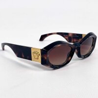 Versace VE4466U 5461/3B Sunglasses, Havana Frame, Brown...