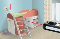 Laserliner LaserRange-Master i3, model 080.830E, compact distance meter, precise measurements up to 20 m, easy operation, handy design, ideal for indoor use and quick distance measurements.