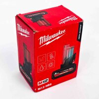 Milwaukee M12HB5 Battery 5.0Ah, Model 4932480165, High Output, Rechargeable, Lithium-Ion, Compact, Durable, High Performance, Ideal for M12 Tools, Fast Charging Time, Robust Design, Reliable Power Source