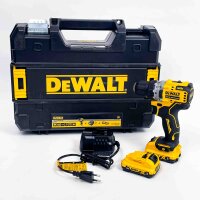 DEWALT DCD701D2 12V XR Cordless Drill Driver, brushless, compact, 2x 2Ah Li-Ion batteries, charger, lightweight, ideal for precise screwdriving and drilling, ergonomic design, LED work light