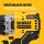 DEWALT DCD701D2 12V XR Cordless Drill Driver, brushless, compact, 2x 2Ah Li-Ion batteries, charger, lightweight, ideal for precise screwdriving and drilling, ergonomic design, LED work light
