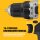 DEWALT DCD701D2 12V XR Cordless Drill Driver, brushless, compact, 2x 2Ah Li-Ion batteries, charger, lightweight, ideal for precise screwdriving and drilling, ergonomic design, LED work light