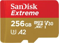 SanDisk Extreme microSDXC 256GB Speicherkarte,...