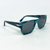 PERSOL 3348-S Unisex Sunglasses, Size 57, Green and Black...