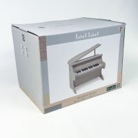 Label Label Mini-Holzklavier Nougat, Modell LLWT-04557, Kinder-Klavier aus Holz, kompaktes Design, 18 Tasten, fördert musikalische Früherziehung, stilvoll in Nougat, robust, ideal für kleine Musiker