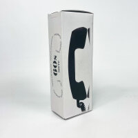 OPIS 60s MICRO Retro-Handset – Vintage Telefonhörer für iPhone, Samsung Galaxy, Blackberry, Lumia & mehr, klassisches Design, komfortabler Griff, kompatibel mit vielen Smartphones, Farbe: Schwarz