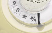 Opis Retro Telephone, 1960s Model, Corded, Landline, Yellow, Classic Design, Rotary Dial, Vintage Style, Nostalgic Telephone for Home or Office, Robust Construction, Authentic Retro Feeling