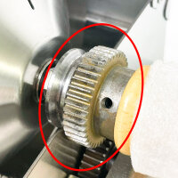 Elektrischer Kaffeebohnenröster Edelstahl, Modell mit Thermometer, 100–300°C, automatische Rotation, für gleichmäßiges Rösten, leichte Kratzer, ideal für frische Kaffeebohnen, vielseitig einsetzbar