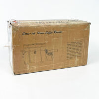 Elektrischer Kaffeebohnenröster Edelstahl, Modell mit Thermometer, 100–300°C, automatische Rotation, für gleichmäßiges Rösten, leichte Kratzer, ideal für frische Kaffeebohnen, vielseitig einsetzbar