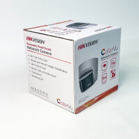 HikVision DS-2CD2347G2P-LSU/SL surveillance camera, IP network camera, 4MP, color night vision, integrated microphone, speaker, motion detection, PoE, weatherproof, for indoor and outdoor use