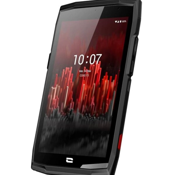 CROSSCALL Core-T5 Outdoor-Tablet/Smartphone, 8" HD Display, 64GB Speicher, Android, 4G LTE, wasserdicht IP68, 13MP Kamera, robustes Design, schwarz