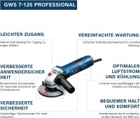 Bosch Professional Angle Grinder GWS 7-125, 0601388108,...