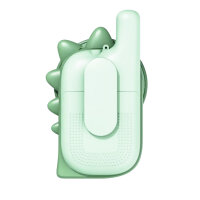 The ZooFamily ZFK22-DG Walkie-Talkie für Kinder ab 3, Dino-Design, grün, leicht bedienbar, robust, ideal für Abenteuer und Rollenspiele drinnen & draußen