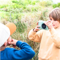 The ZooFamily Zoo Print Kids Camera for ages 5 and up, Dino Green – Robust digital camera for children, fun dinosaur design, easy to use, shockproof, ideal for little explorers