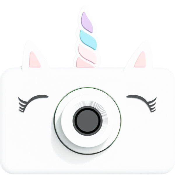 The Zoofamily Zoo Friends Kids Camera for ages 3 and up – Unicorn Design, robust digital camera for children, easy to use, shockproof, discover photos through play