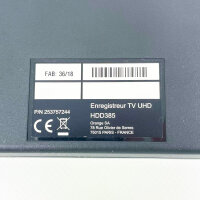 Orange HDD385 Erweiterung, kompatibel mit UHD TV Recordern, Produkttyp: externe Festplatte, ermöglicht zusätzliche Aufnahmekapazität, einfache Plug-and-Play-Installation, modernes Design, ideal für TV-Aufnahmen und Medienarchivierung