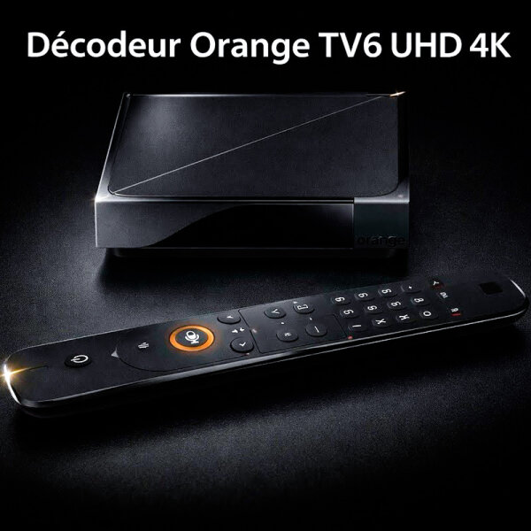 Orange UHD TV Decoder DTIW385 – Digitaler TV-Receiver, Ultra-HD-Auflösung, modernes Design, vielseitige Anschlussmöglichkeiten, einfache Bedienung, kompakt, ideal für gestochen scharfes Fernsehen und Streaming in 4K-Qualität.