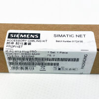 Siemens Sensor/Actuator Connector 6GK19010DB206AA0, IE FC M12 Plug Pro, robust M12 connector for industrial networks, reliable connection, easy assembly, suitable for demanding applications.