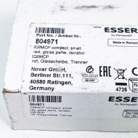 Esser 804971 IQ8MCP Handmelder, rot, mit Glasbruchscheibe und Trenner, für Brandmeldesysteme, schnelle manuelle Auslösung, robuste Ausführung