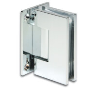 Bohle BO 5211516 Duschtürband Bilbao Select, Glas-Wand 90°, beidseitige Wandmontage, passend für 8/10/12 mm Glas, Oberfläche verchromt