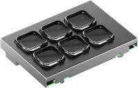 Elgato Stream Deck Modul 6, Modell 10GBS9901, DIY-Bedienfeld mit 6 LCD-Membrantasten, USB-C, ohne Logo, vielseitig anpassbar, unterstützt zahlreiche Plug-ins & SDK, offizielle App, einfache Integration