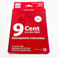 Vodafone CallYa Classic prepaid card, model no. 01/2025,...