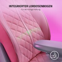 Razer Enki Quartz Gaming-Stuhl, Standard, ergonomisch, integrierte Lordosenstütze, reaktive Sitzneigung, breite Sitzfläche, optimierte Polsterung, nachhaltiges Kunstleder, ganztägiger Komfort