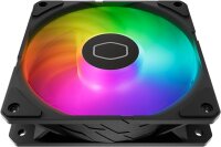 Cooler Master SickleFlow Edge 120 ARGB Fan, 120 mm, PWM, 690–2500 RPM, strong airflow & pressure, ARGB Gen 2, LED controller, quiet (32.8 dBA), black – ideal for PC cases and cooling