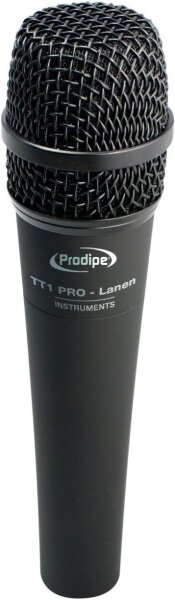 Prodipe 70014 TT1 microphone, dynamic, instrument microphone, black, robust housing, clear sound, ideal for stage and studio, cardioid polar pattern, high feedback resistance, versatile