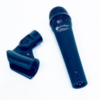 Prodipe 70014 TT1 microphone, dynamic, instrument microphone, black, robust housing, clear sound, ideal for stage and studio, cardioid polar pattern, high feedback resistance, versatile