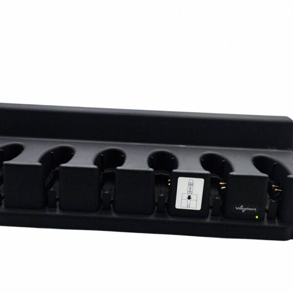 Honeywell Vocollect CM-901 A700 6-bay charging station, model TCH901-02, for headsets, including power adapter, fast simultaneous charging of up to 6 devices, robust design, ideal for professional applications