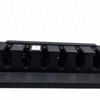 Honeywell Vocollect CM-901 A700 6-bay charging station, model TCH901-02, for headsets, including power adapter, fast simultaneous charging of up to 6 devices, robust design, ideal for professional applications