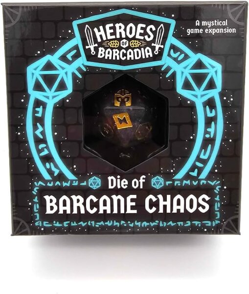 Rollacrit Heroes of Barcadia: The Chaos Expansion, Expansion Pack, Dice Set, New Game Mechanics, Additional Challenges, Exclusive Accessories, Ideal for Fans and Collectors, English Version