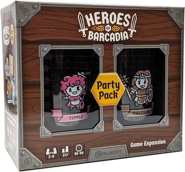 Party Pack | Expansion for RPG Dungeon Exploration Drinking Games Night | Adds 2 Players | New 1st Edition | Party Board Game for Adults | More Fun & Players